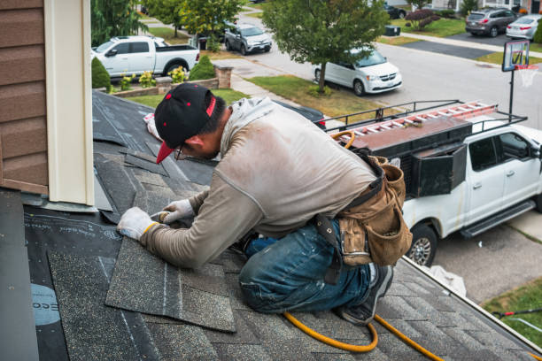 Professional Gutter Repair And Installation technician working in Aurora, MO